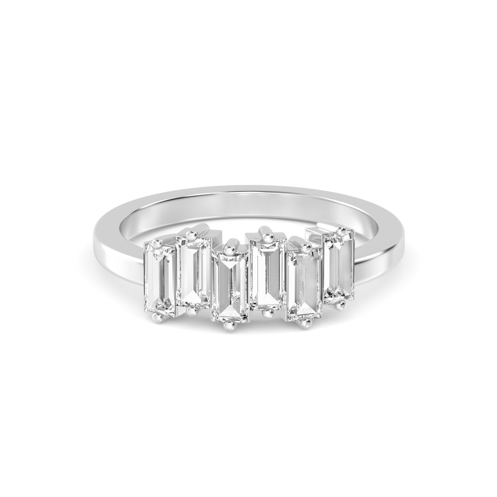 White Gold / Kavya Stackable Wedding Band