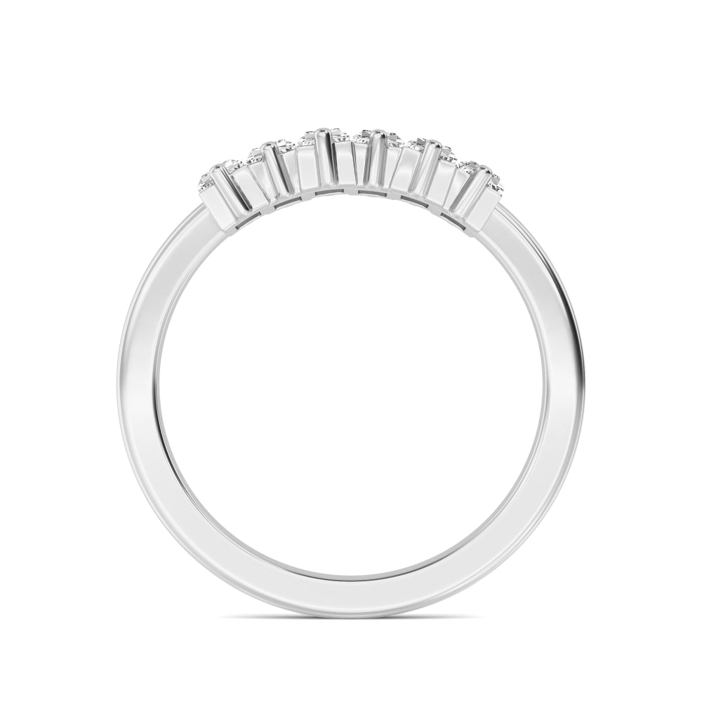 White Gold / Kavya Stackable Wedding Band