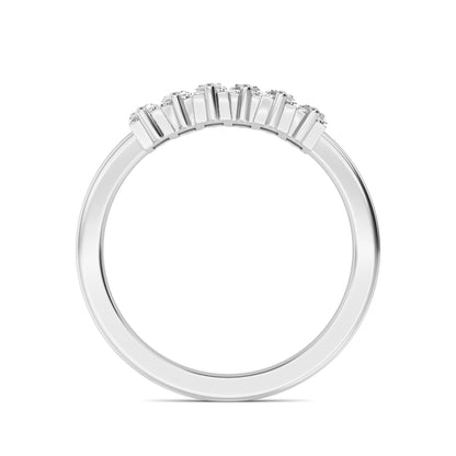 White Gold / Kavya Stackable Wedding Band