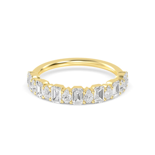 Yellow Gold / Leia Diamond Wedding Band
