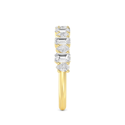 Yellow Gold / Leia Diamond Wedding Band