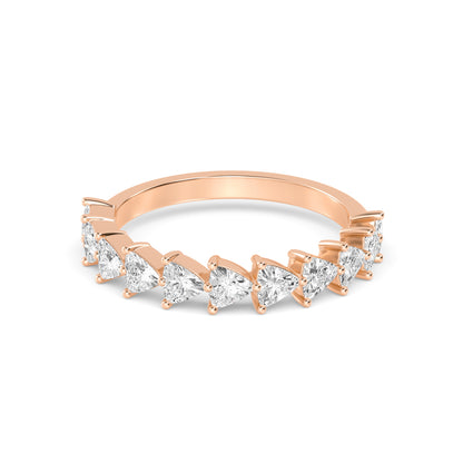 Rose Gold / Adeline Diamond Wedding Band