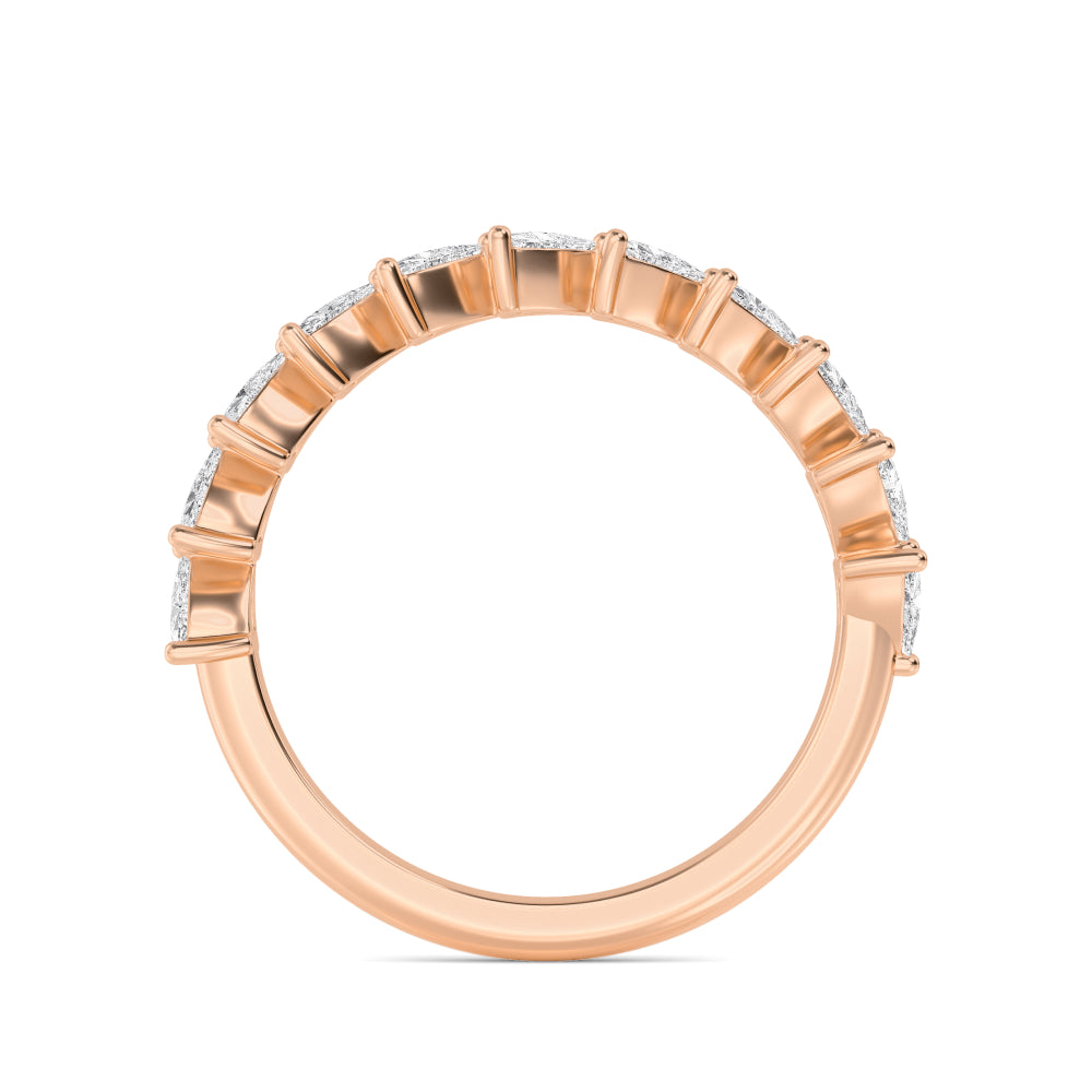 Rose Gold / Adeline Diamond Wedding Band