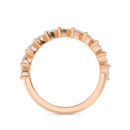 Rose Gold / Adeline Diamond Wedding Band