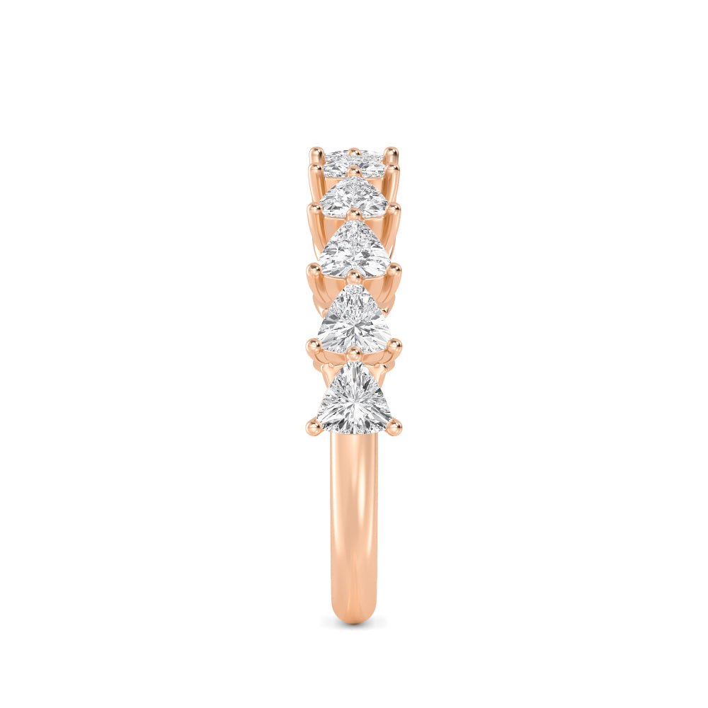 Rose Gold / Adeline Diamond Wedding Band