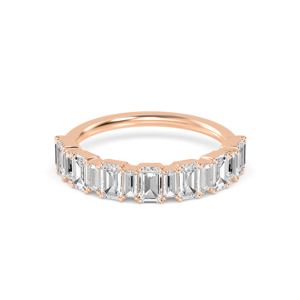 Rose Gold / Cassia Diamond Wedding Band