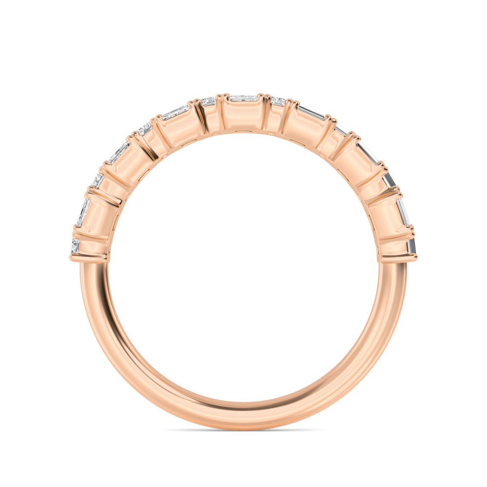 Rose Gold / Cassia Diamond Wedding Band