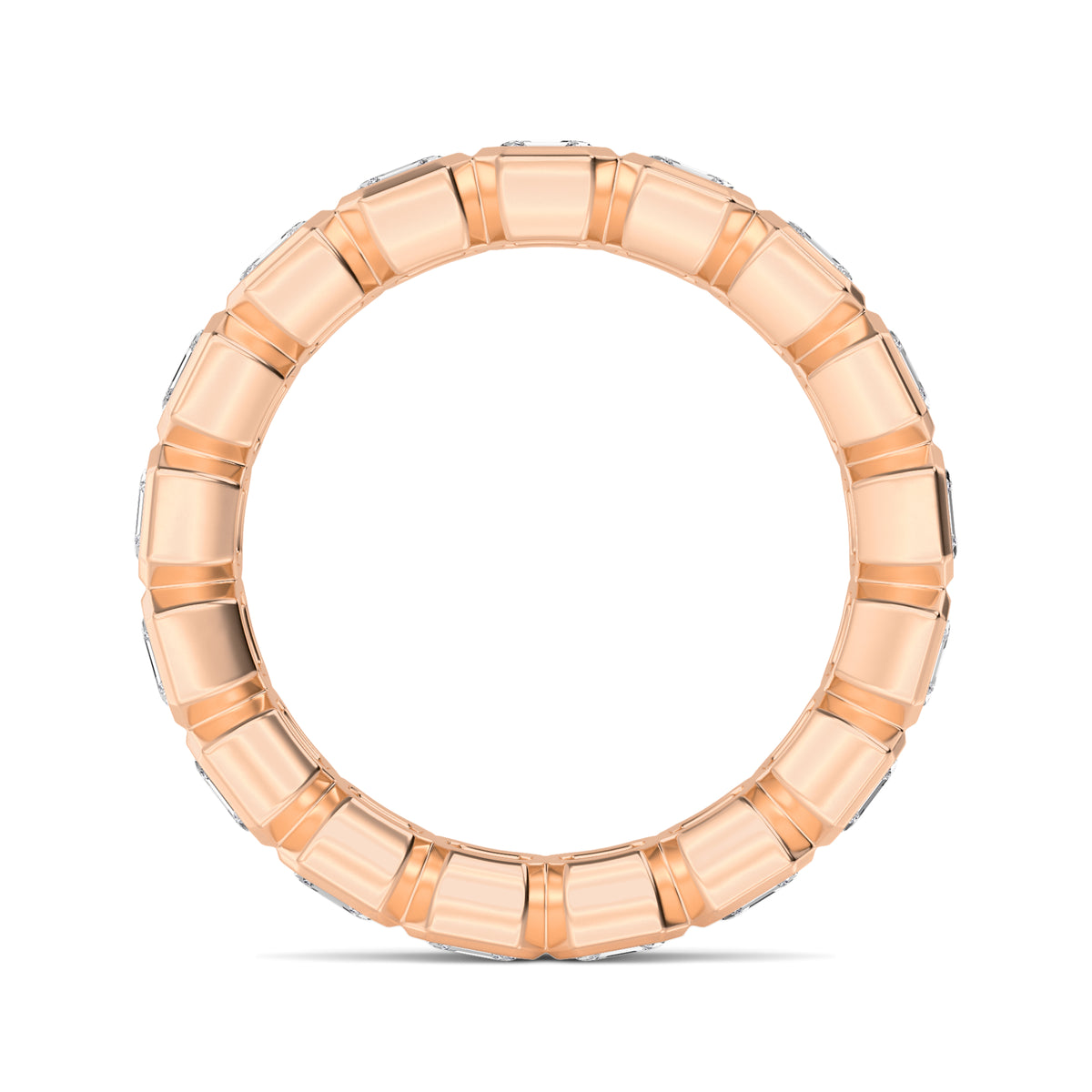 Rose Gold / Arwa Eternity Wedding Band