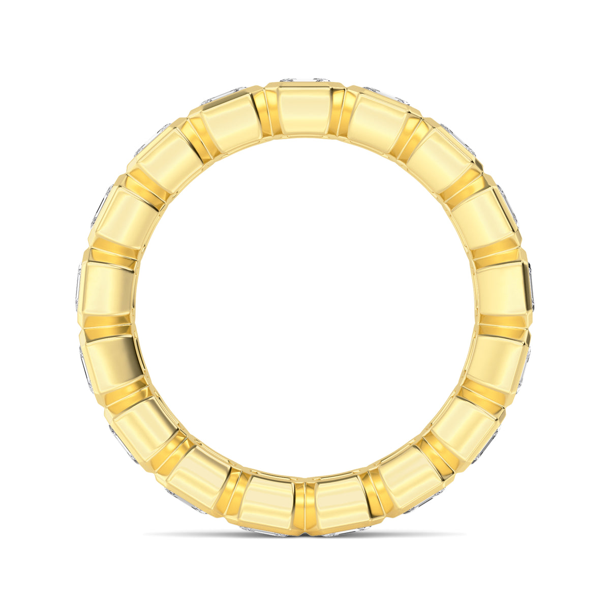 Yellow Gold / Arwa Eternity Wedding Band