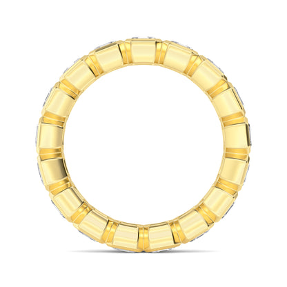 Yellow Gold / Arwa Eternity Wedding Band