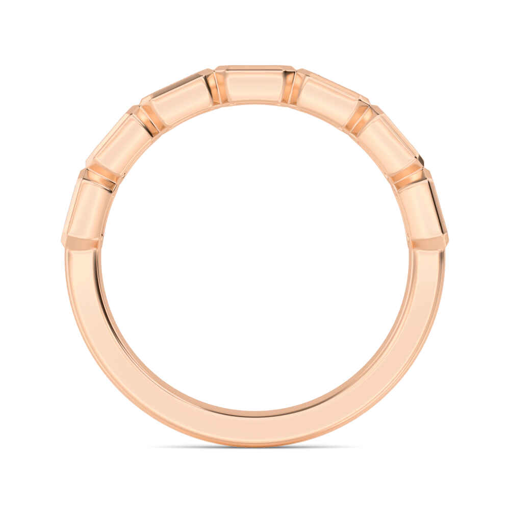 Rose Gold / Farida Diamond Wedding Band