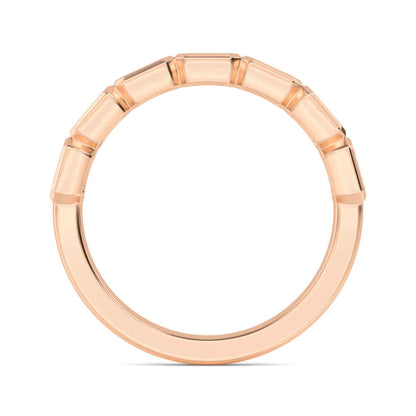 Rose Gold / Farida Diamond Wedding Band