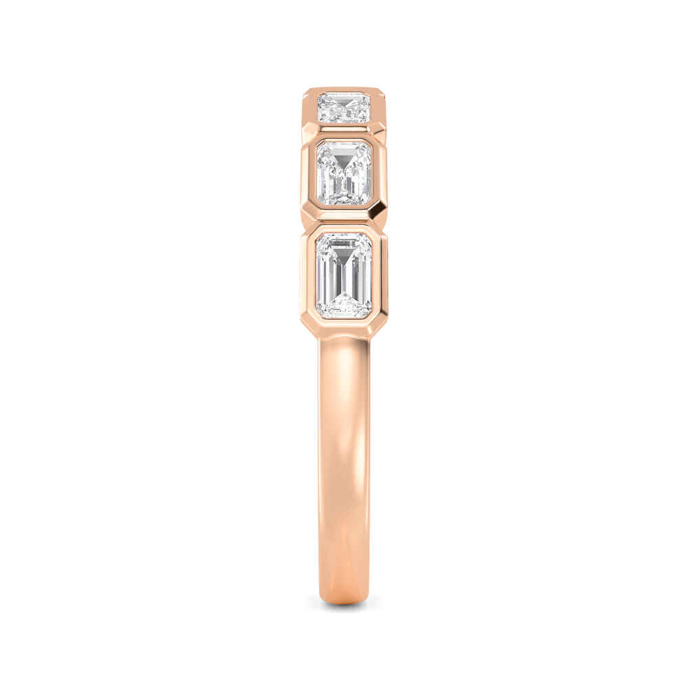 Rose Gold / Farida Diamond Wedding Band
