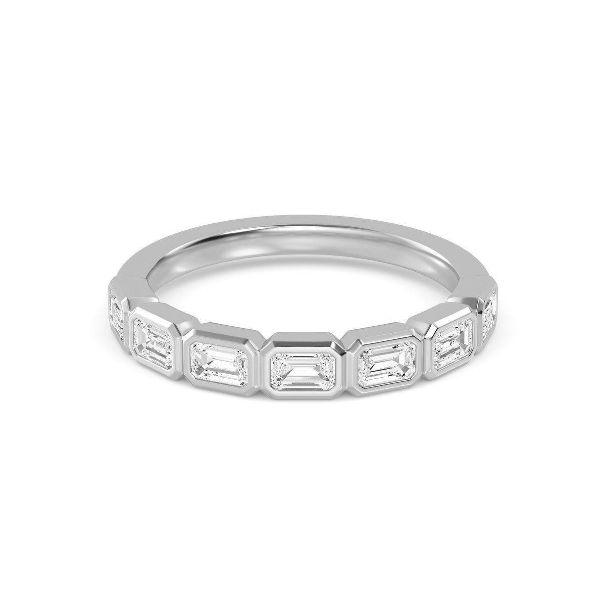 White Gold / Farida Diamond Wedding Band