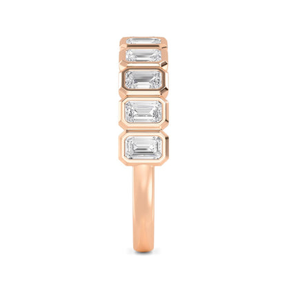 Rose Gold / Fern Diamond Wedding Band