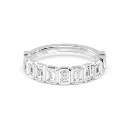 White Gold / Fern Diamond Wedding Band