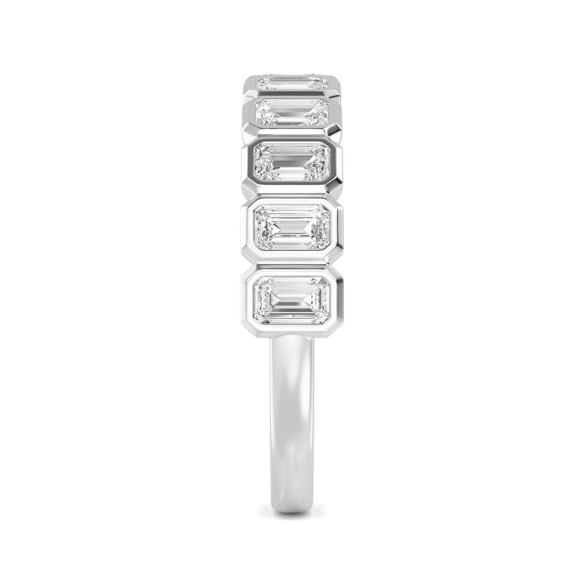 White Gold / Fern Diamond Wedding Band