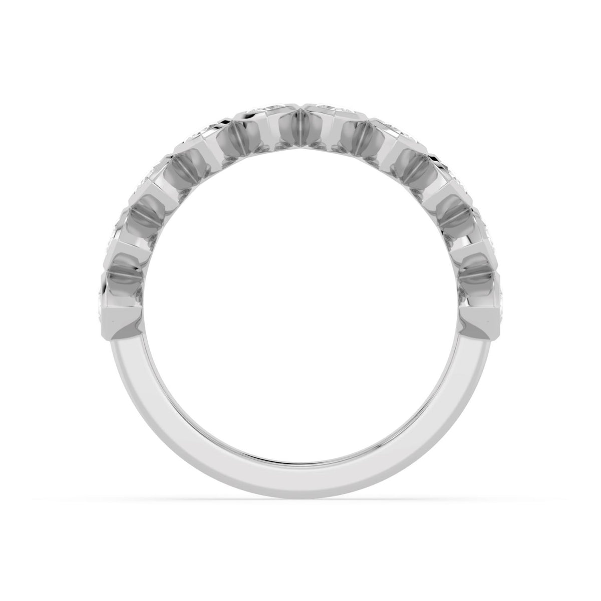 White Gold / Wren Diamond Wedding Band