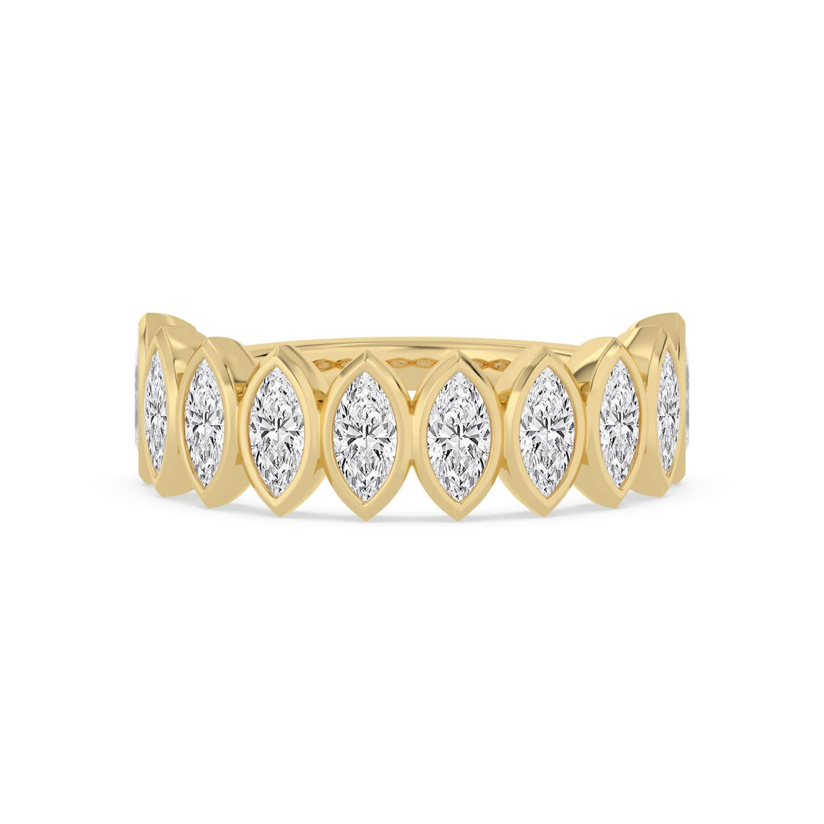 Yellow Gold / Wren Diamond Wedding Band