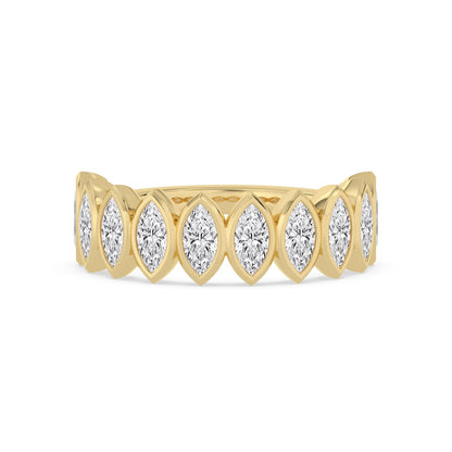 Yellow Gold / Wren Diamond Wedding Band