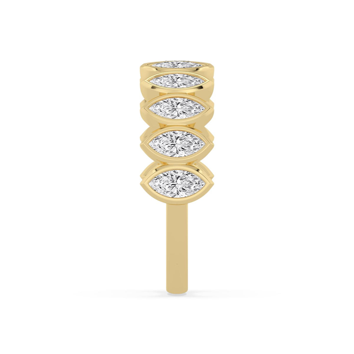 Yellow Gold / Wren Diamond Wedding Band