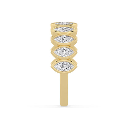 Yellow Gold / Wren Diamond Wedding Band