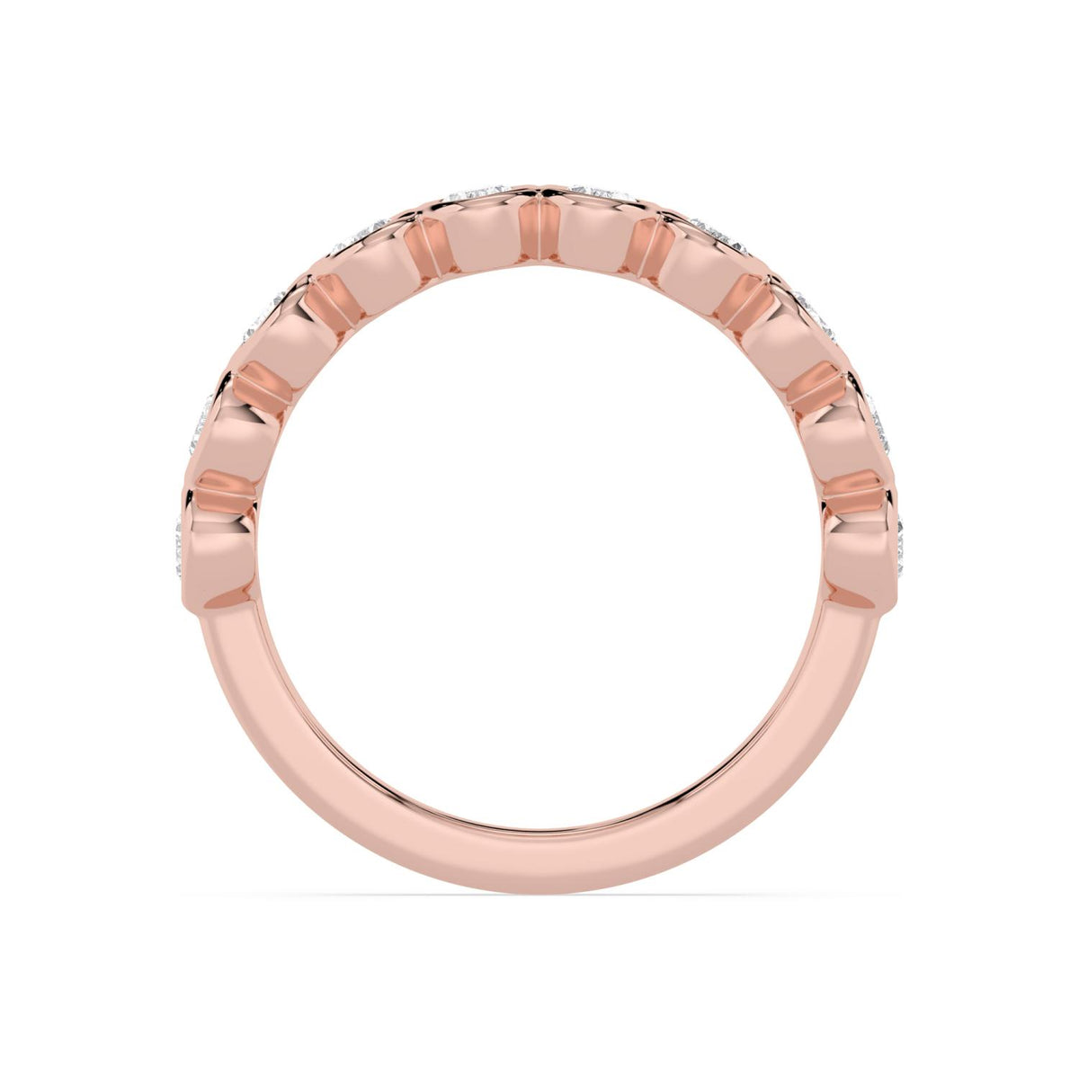 Rose Gold / Stella Diamond Wedding Band