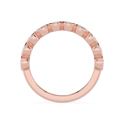 Rose Gold / Stella Diamond Wedding Band