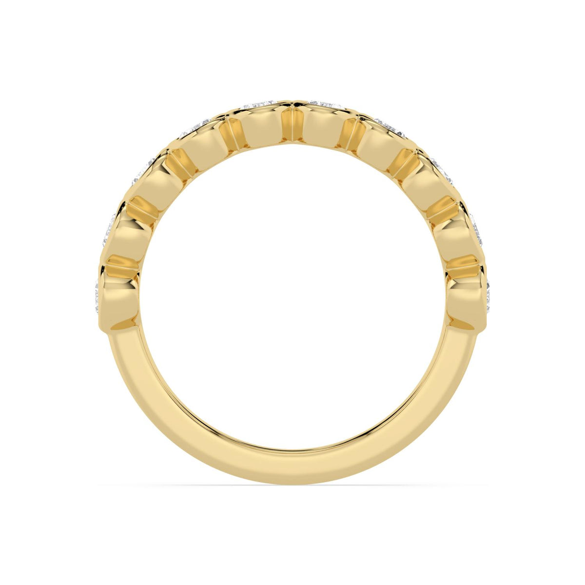 Yellow Gold / Stella Diamond Wedding Band