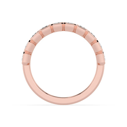 Rose Gold / Nina Diamond Wedding Band