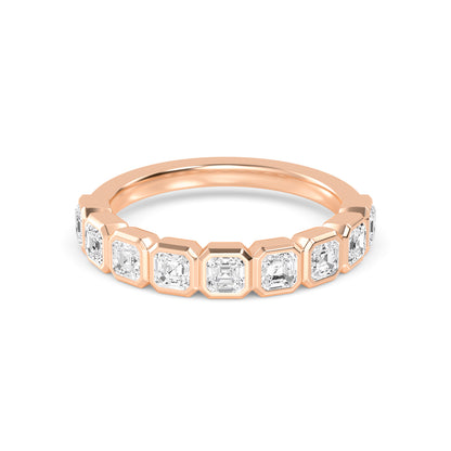 Rose Gold / Aleena Diamond Wedding Band