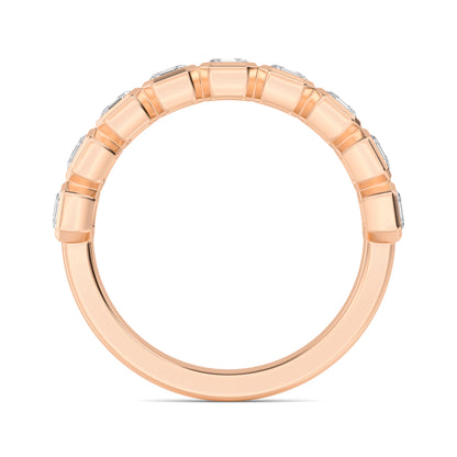 Rose Gold / Aleena Diamond Wedding Band