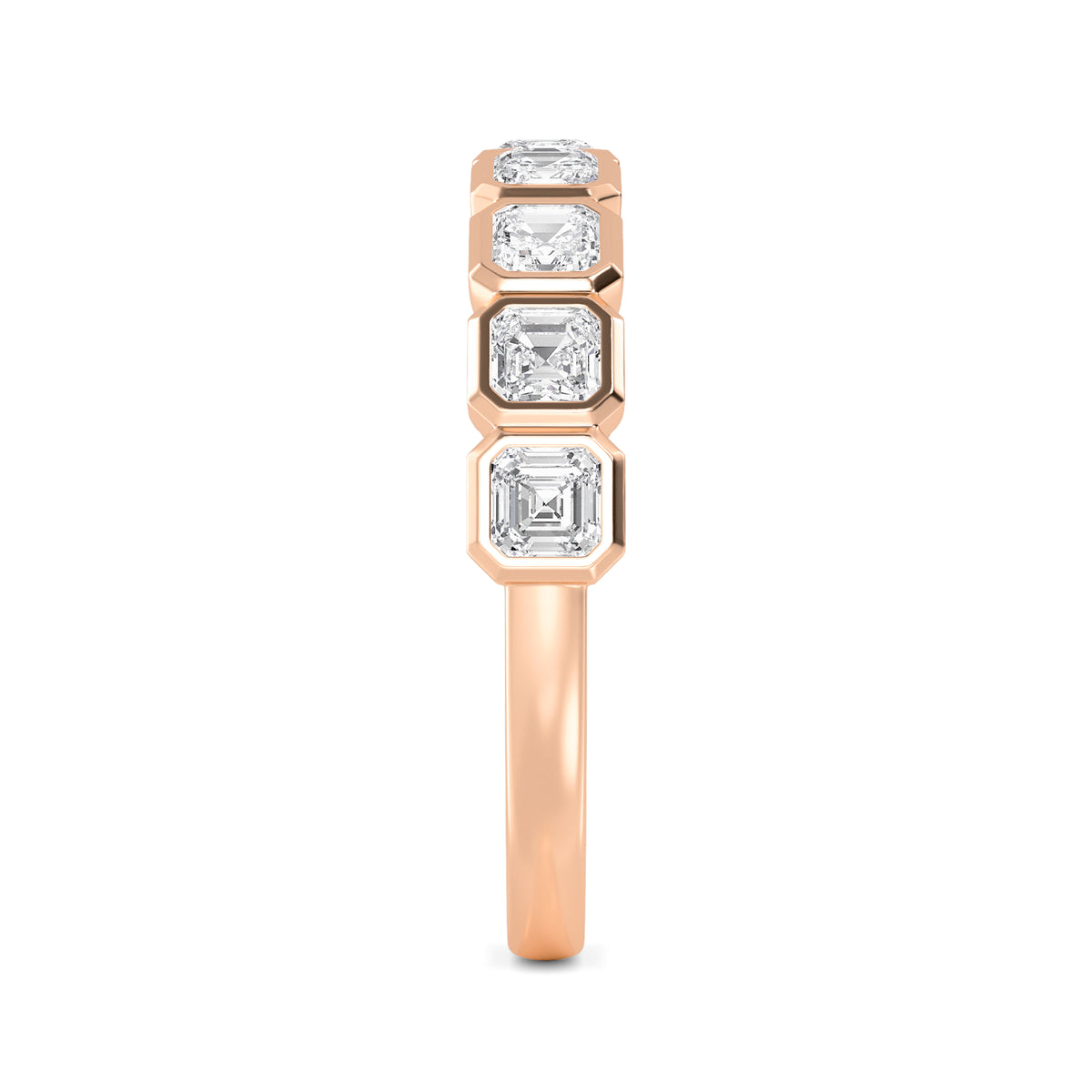 Rose Gold / Aleena Diamond Wedding Band