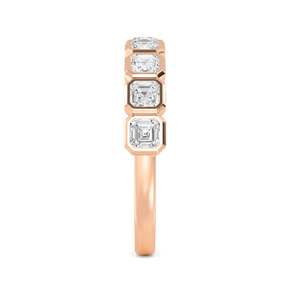 Rose Gold / Aleena Diamond Wedding Band