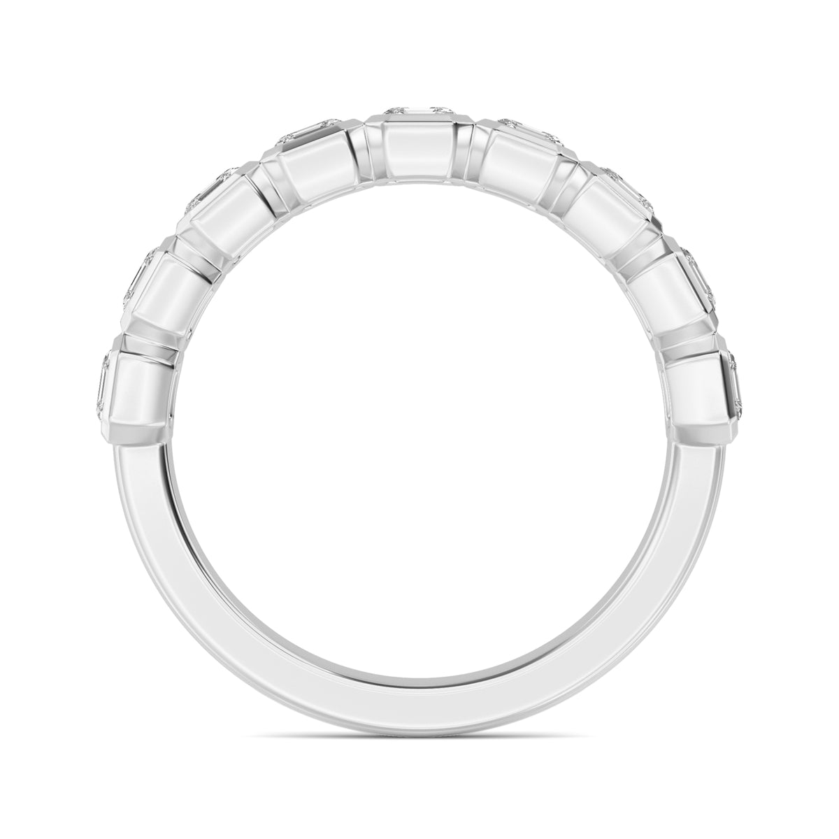 White Gold / Aleena Diamond Wedding Band