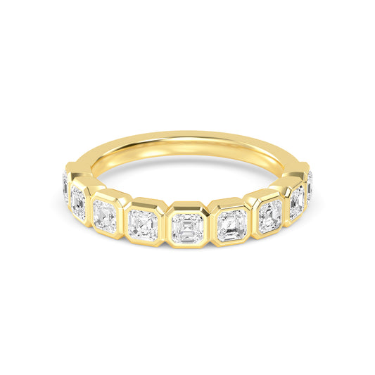 Yellow Gold / Aleena Diamond Wedding Band