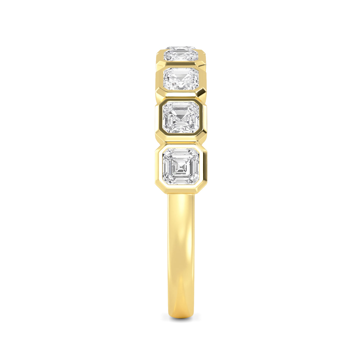 Yellow Gold / Aleena Diamond Wedding Band