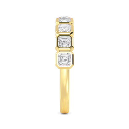 Yellow Gold / Aleena Diamond Wedding Band
