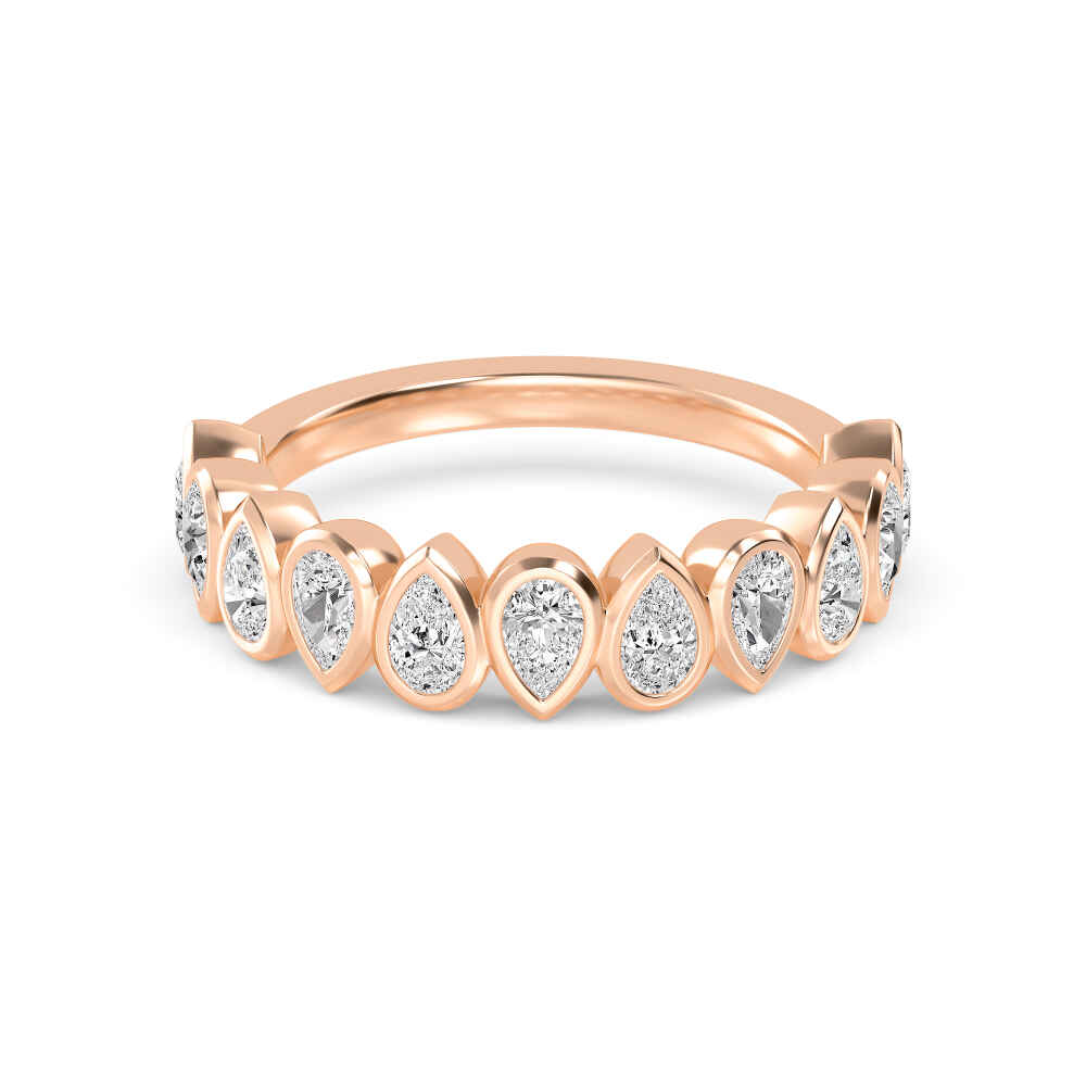 Rose Gold / Aster Diamond Wedding Band