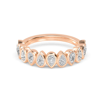 Rose Gold / Aster Diamond Wedding Band