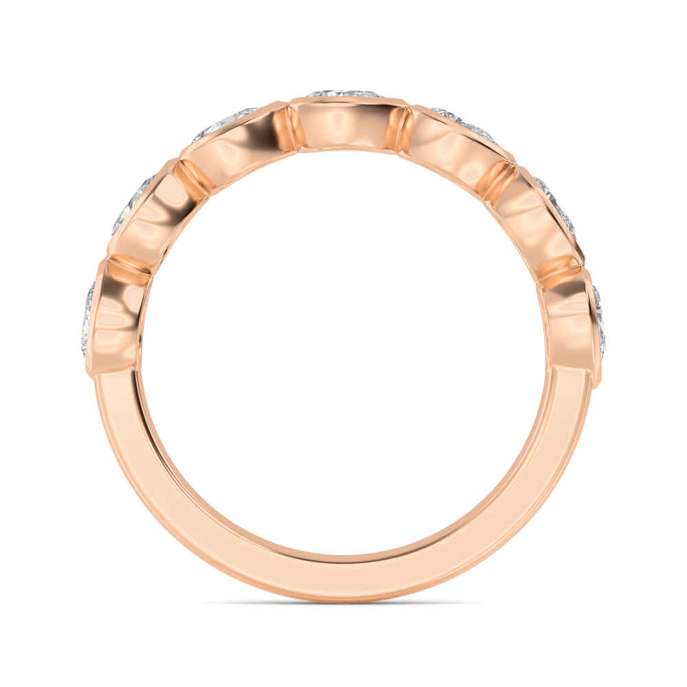 Rose Gold / Maeve Diamond Wedding Band