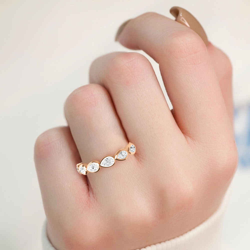 Rose Gold / Maeve Diamond Wedding Band