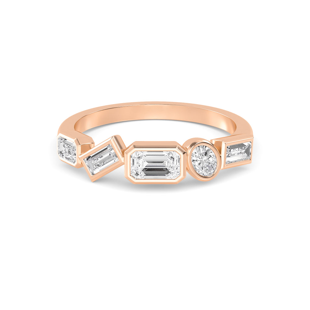 Rose Gold / Liora Diamond Wedding Band