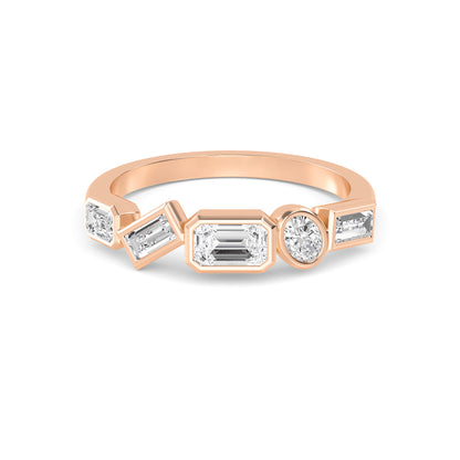 Rose Gold / Liora Diamond Wedding Band