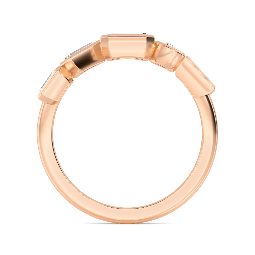 Rose Gold / Liora Diamond Wedding Band