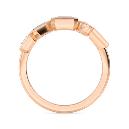 Rose Gold / Liora Diamond Wedding Band