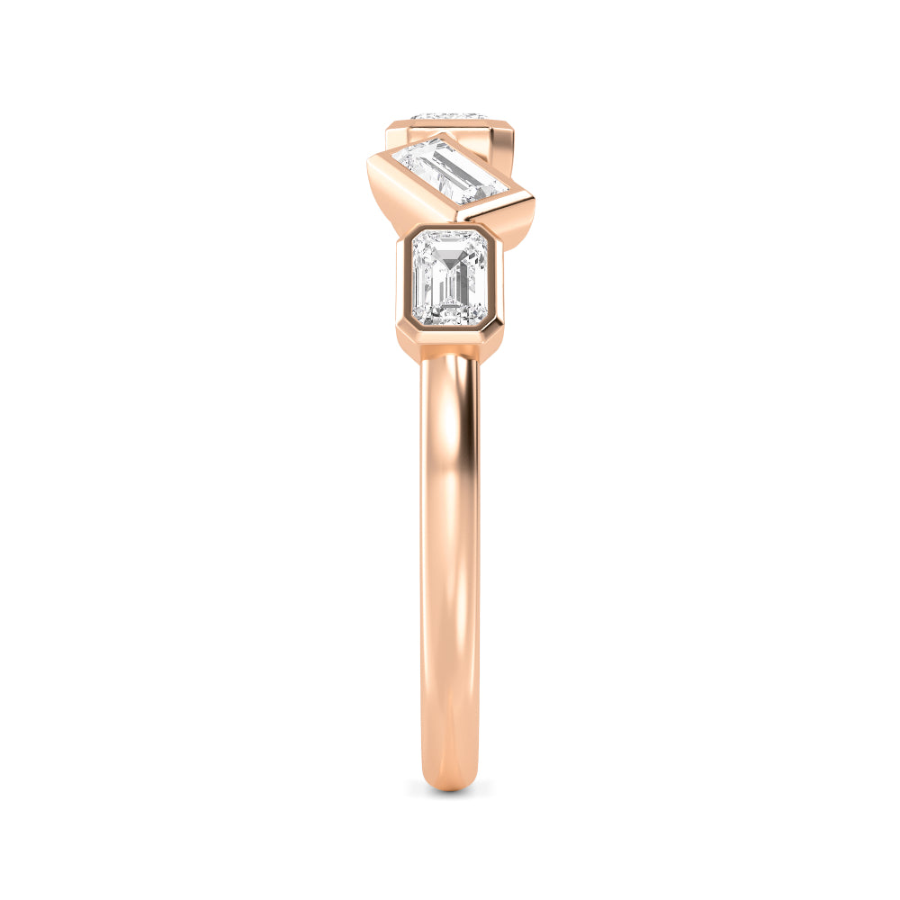 Rose Gold / Liora Diamond Wedding Band