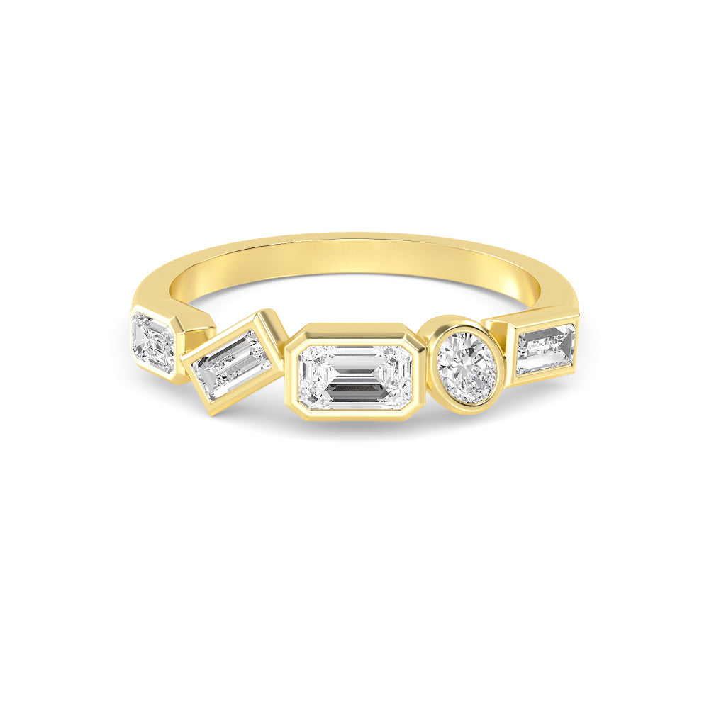 Yellow Gold / Liora Diamond Wedding Band