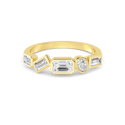 Yellow Gold / Liora Diamond Wedding Band