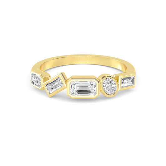 Yellow Gold / Liora Diamond Wedding Band